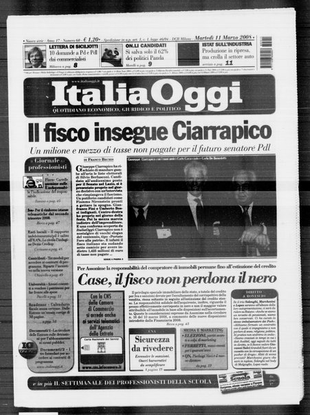 Italia oggi : quotidiano di economia finanza e politica